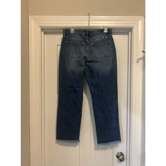 KanCan High Rise Wide Leg Crop Blue Denim Jeans Women's Size 9 / 28  Button Fly - Picture 6 of 7